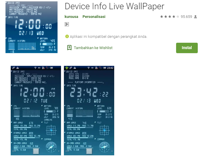 Device Info - Aplikasi Wallpaper Hidup Terbaik Untuk Android