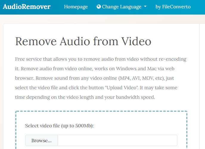 AudioRemover for Video Editing