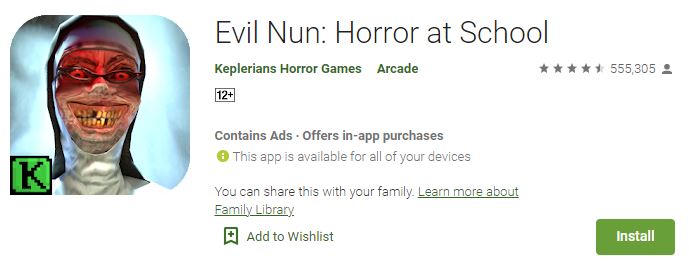 Game Evil Nun